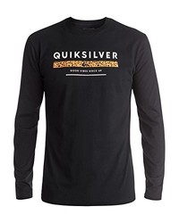 schwarzer Pullover mit einem Rundhalsausschnitt von Quiksilver