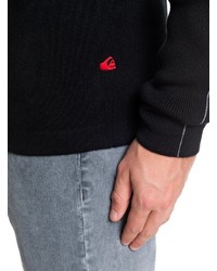 schwarzer Pullover mit einem Rundhalsausschnitt von Quiksilver