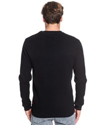 schwarzer Pullover mit einem Rundhalsausschnitt von Quiksilver