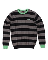 schwarzer Pullover mit einem Rundhalsausschnitt von Quiksilver