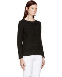 schwarzer Pullover mit einem Rundhalsausschnitt von Rag & Bone