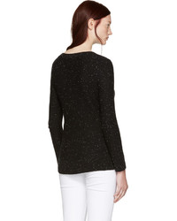 schwarzer Pullover mit einem Rundhalsausschnitt von Rag & Bone