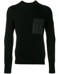 schwarzer Pullover mit einem Rundhalsausschnitt von rag & bone