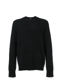 schwarzer Pullover mit einem Rundhalsausschnitt von rag & bone