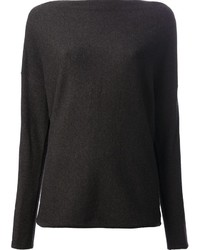 schwarzer Pullover mit einem Rundhalsausschnitt von Ralph Lauren