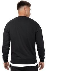 schwarzer Pullover mit einem Rundhalsausschnitt von Reichstadt