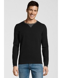 schwarzer Pullover mit einem Rundhalsausschnitt von Replay