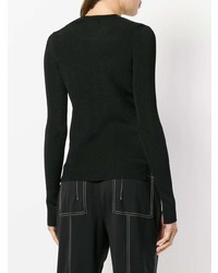 schwarzer Pullover mit einem Rundhalsausschnitt von Rag & Bone