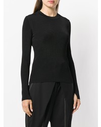 schwarzer Pullover mit einem Rundhalsausschnitt von Rag & Bone