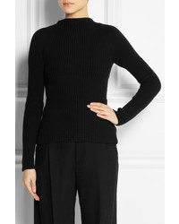 schwarzer Pullover mit einem Rundhalsausschnitt von Alexander Wang