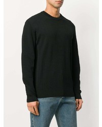 schwarzer Pullover mit einem Rundhalsausschnitt von Kenzo