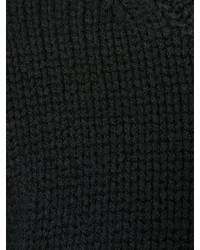 schwarzer Pullover mit einem Rundhalsausschnitt von Maison Margiela