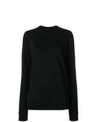 schwarzer Pullover mit einem Rundhalsausschnitt von Rick Owens DRKSHDW