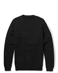 schwarzer Pullover mit einem Rundhalsausschnitt von Rick Owens