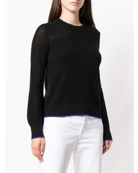 schwarzer Pullover mit einem Rundhalsausschnitt von Rag & Bone