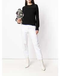 schwarzer Pullover mit einem Rundhalsausschnitt von Rag & Bone