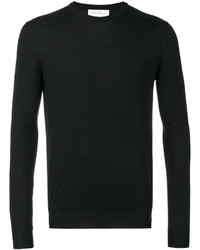 schwarzer Pullover mit einem Rundhalsausschnitt von Salvatore Ferragamo