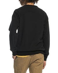 schwarzer Pullover mit einem Rundhalsausschnitt von Scotch & Soda