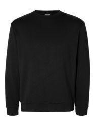 schwarzer Pullover mit einem Rundhalsausschnitt von Selected