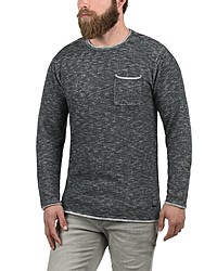 schwarzer Pullover mit einem Rundhalsausschnitt von Shine Original