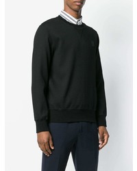 schwarzer Pullover mit einem Rundhalsausschnitt von Alexander McQueen