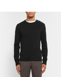 schwarzer Pullover mit einem Rundhalsausschnitt von Dolce & Gabbana