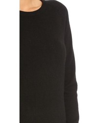 schwarzer Pullover mit einem Rundhalsausschnitt von Equipment