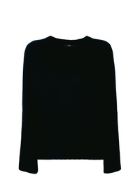 schwarzer Pullover mit einem Rundhalsausschnitt von Steffen Schraut