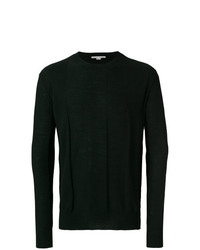 schwarzer Pullover mit einem Rundhalsausschnitt von Stella McCartney