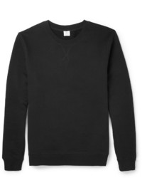 schwarzer Pullover mit einem Rundhalsausschnitt von Sunspel