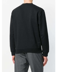 schwarzer Pullover mit einem Rundhalsausschnitt von McQ Alexander McQueen