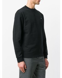 schwarzer Pullover mit einem Rundhalsausschnitt von McQ Alexander McQueen