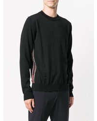 schwarzer Pullover mit einem Rundhalsausschnitt von Prada