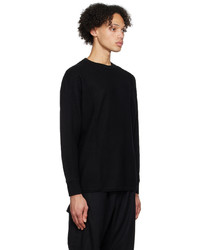 schwarzer Pullover mit einem Rundhalsausschnitt von Y-3