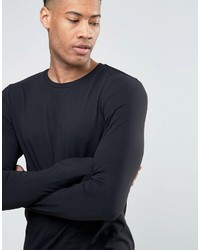 schwarzer Pullover mit einem Rundhalsausschnitt von Asos