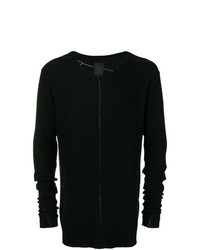 schwarzer Pullover mit einem Rundhalsausschnitt von Thom Krom
