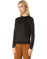 schwarzer Pullover mit einem Rundhalsausschnitt von Cushnie et Ochs