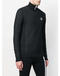 schwarzer Pullover mit einem Rundhalsausschnitt von Kenzo