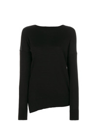 schwarzer Pullover mit einem Rundhalsausschnitt von Tomas Maier