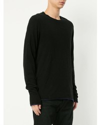 schwarzer Pullover mit einem Rundhalsausschnitt von rag & bone