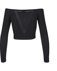 schwarzer Pullover mit einem Rundhalsausschnitt von Urban Classics