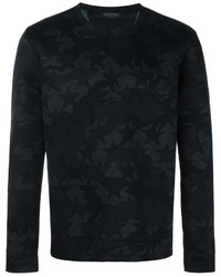 schwarzer Pullover mit einem Rundhalsausschnitt von Valentino