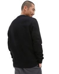 schwarzer Pullover mit einem Rundhalsausschnitt von Vans