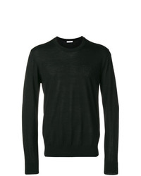 schwarzer Pullover mit einem Rundhalsausschnitt von Versace Collection