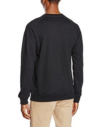 schwarzer Pullover mit einem Rundhalsausschnitt von Volcom