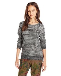 schwarzer Pullover mit einem Rundhalsausschnitt von Volcom