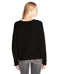 schwarzer Pullover mit einem Rundhalsausschnitt von Volcom