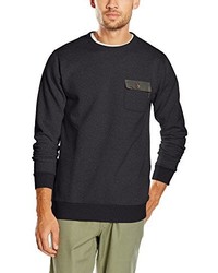 schwarzer Pullover mit einem Rundhalsausschnitt von Volcom