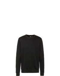 schwarzer Pullover mit einem Rundhalsausschnitt von WLD