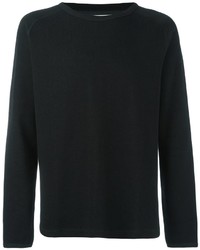 schwarzer Pullover mit einem Rundhalsausschnitt von Won Hundred